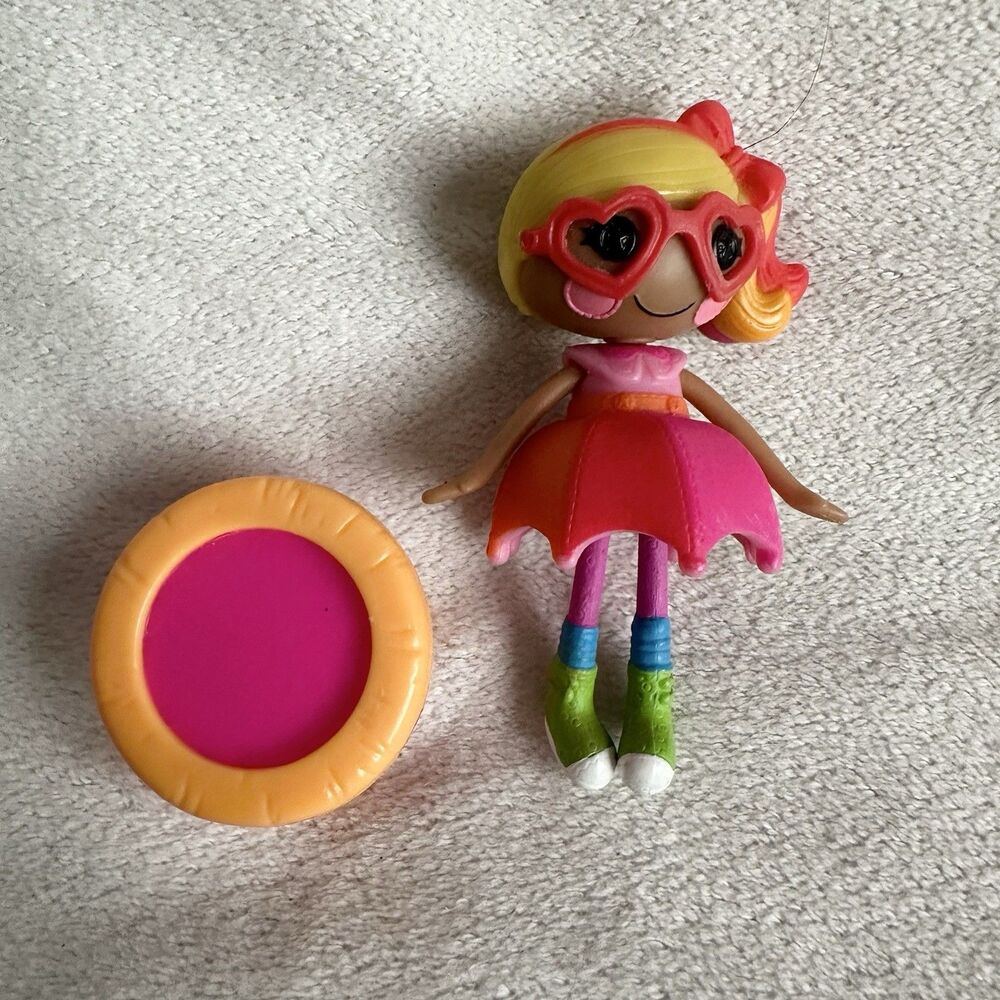 Lalaloopsy April Sunsplash 3" Mini Doll With Trampoline Accessory Toy